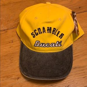 Authentic Ducati scrambler hat old stock yellow